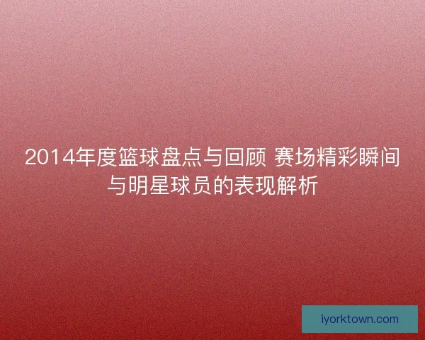 2014年度篮球盘点与回顾 赛场精彩瞬间与明星球员的表现解析 2014年度篮球盘点与回顾 赛场精彩瞬间与明星球员的表现解析