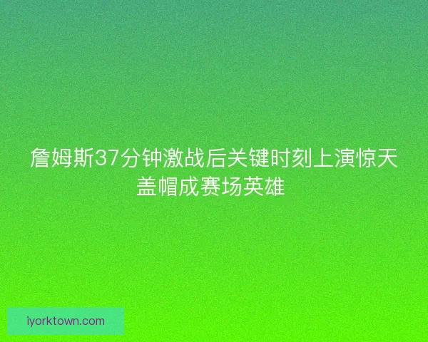 詹姆斯37分钟激战后关键时刻上演惊天盖帽成赛场英雄 